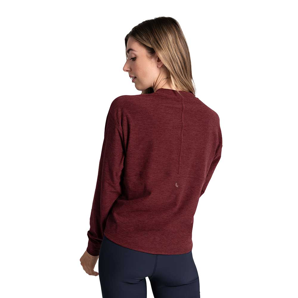 Women's Om Tech Crew Neck Long Sleeve Top - Port Heather