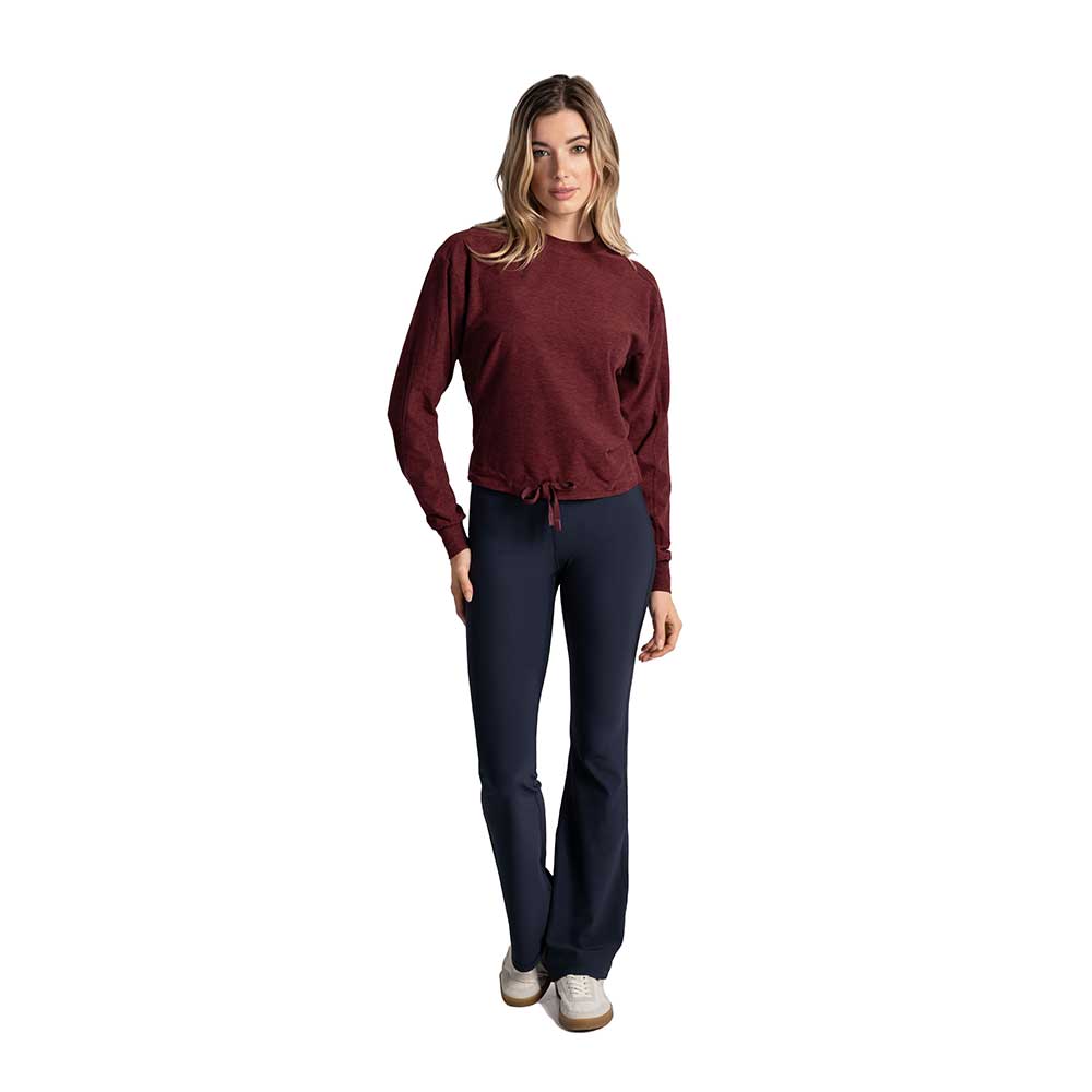 Women's Om Tech Crew Neck Long Sleeve Top - Port Heather
