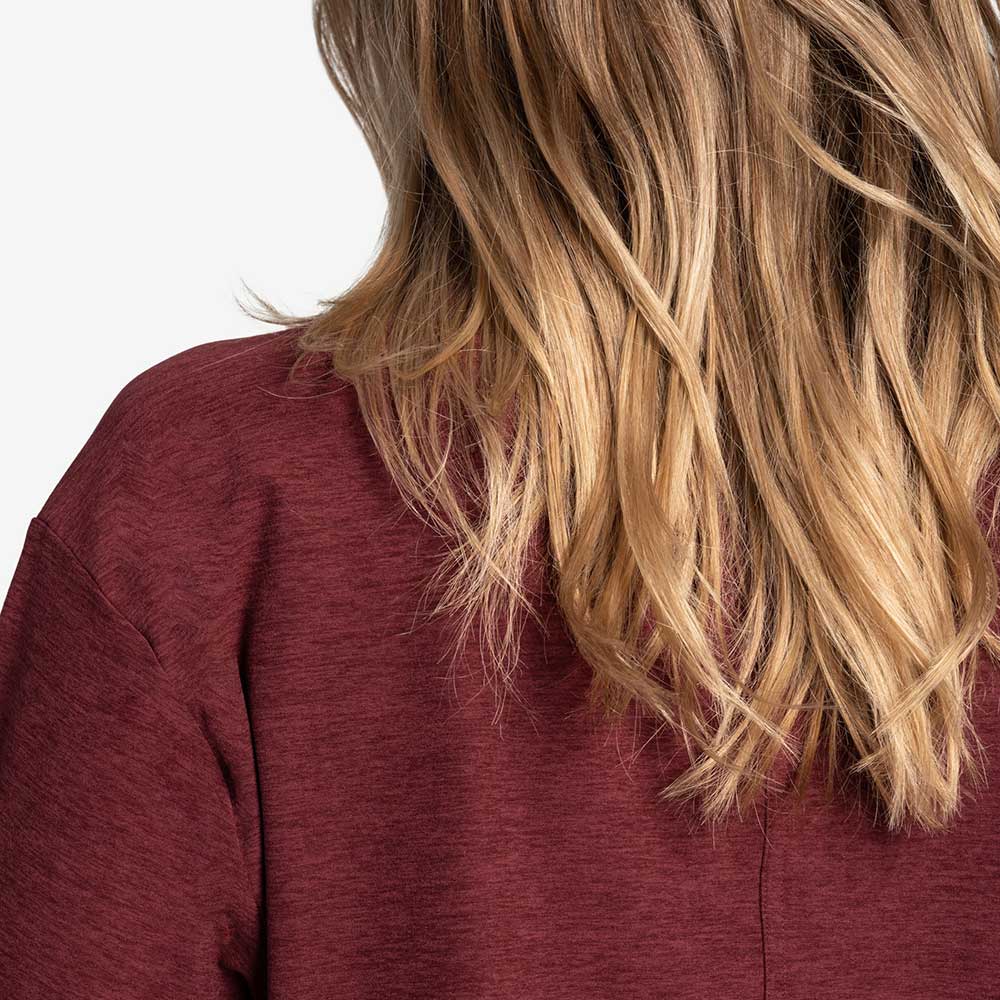 Women's Om Tech Crew Neck Long Sleeve Top - Port Heather