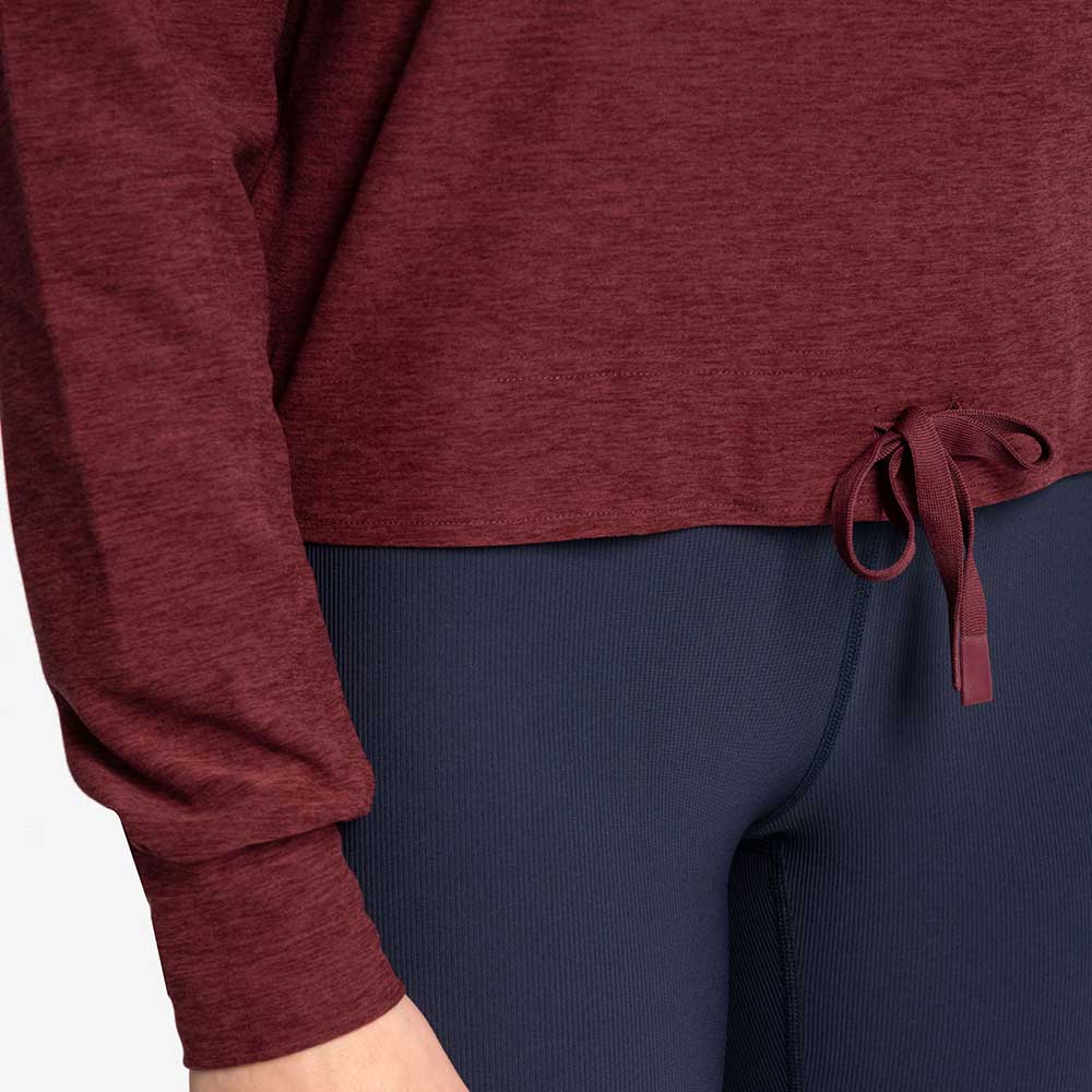 Women's Om Tech Crew Neck Long Sleeve Top - Port Heather