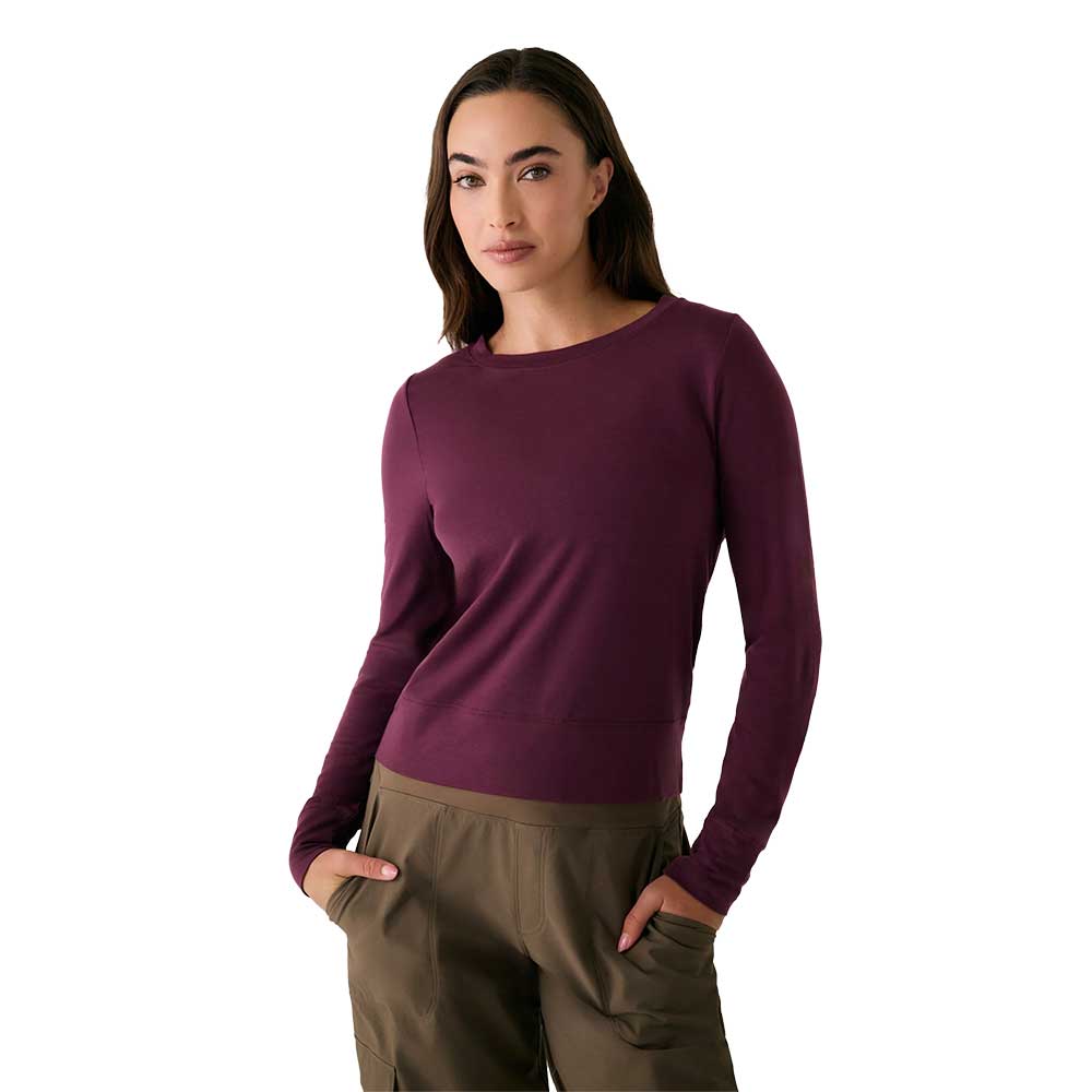 Women's Dynamic Long Sleeve - Dark Cherry