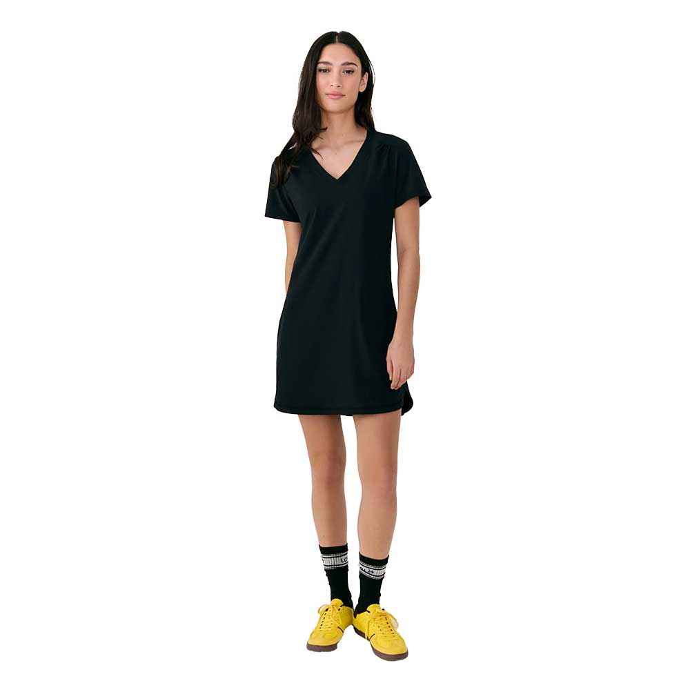 W Olivie V Neck Dress - Black