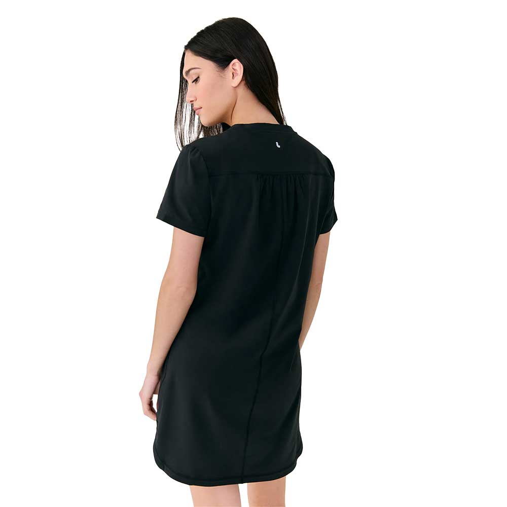 W Olivie V Neck Dress - Black