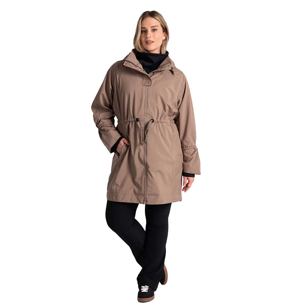 Gazelle Sports Women\'s Rain Fossil Jacket Piper - – Oversized