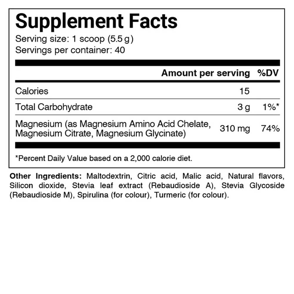Lemon Lime Triple Magnesium Professional Recovery Jar 40s