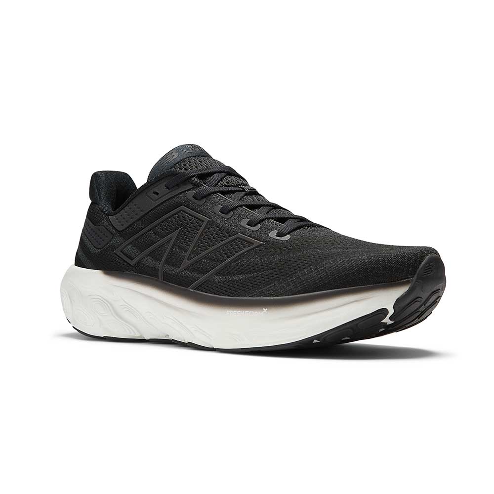 Men's Fresh Foam X 1080v13 Running Shoe - Black/White- Wide (2E)