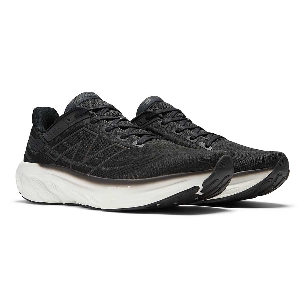 Men's Fresh Foam X 1080v13 Running Shoe - Black/White- Wide (2E)