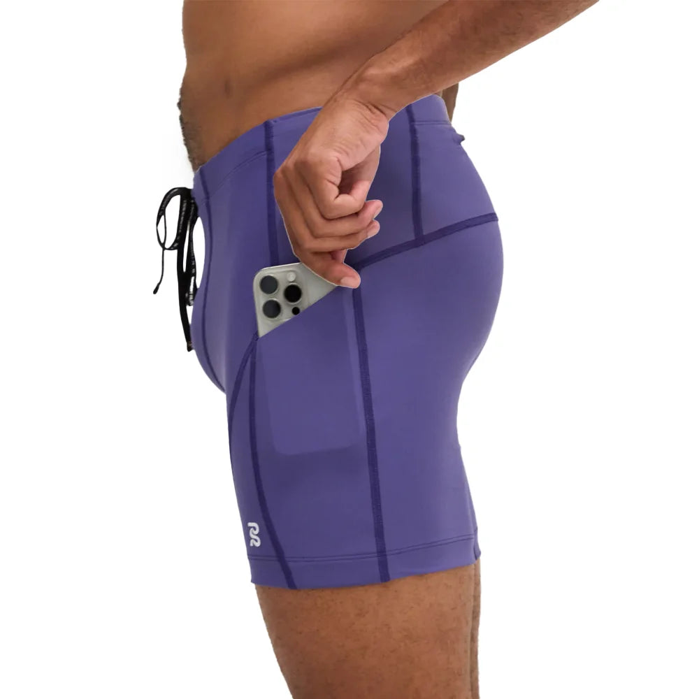 Men's Superbeam Next Gen 7 Pocket Quarter Tights - Purple Dusk
