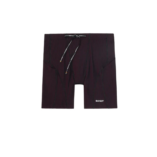 Men's Striped Cadence Next Gen 7 Pocket 1/4 Tights - Black/Fig