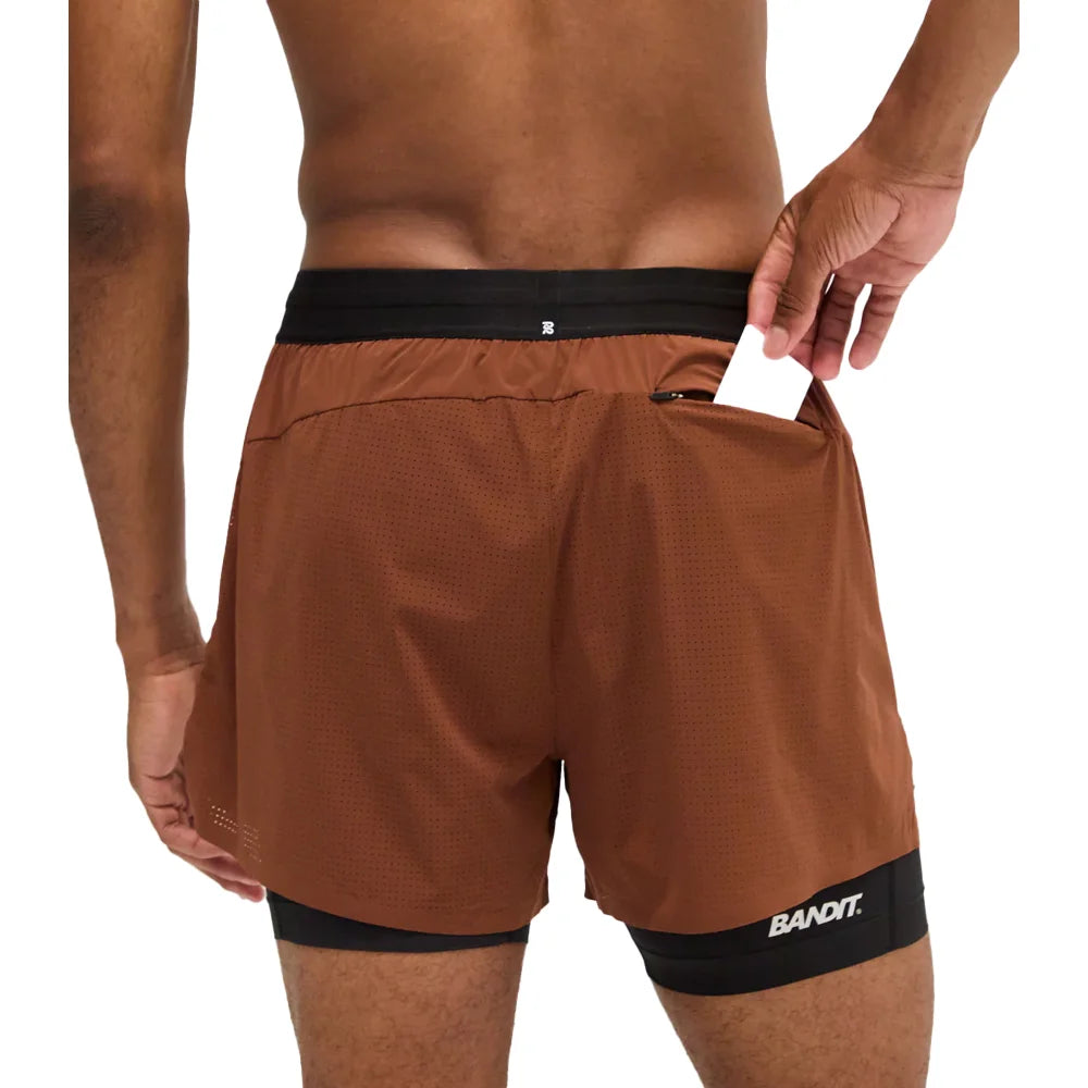 Men's Vento 4" 2-in-1 Short - Coffee Bean