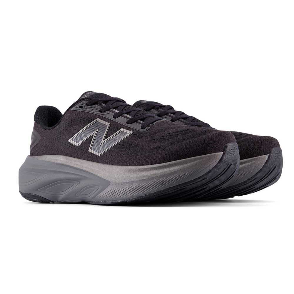 Men's Fresh Foam X More v6 Running Shoe - Black/Castlerock - Wide (2E)