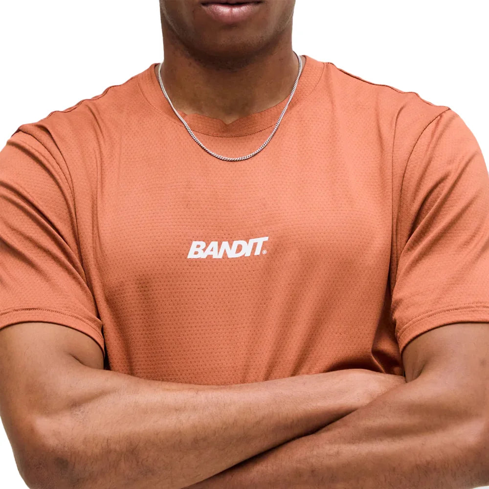 Men's Micromesh Relaxed Tee - Rust