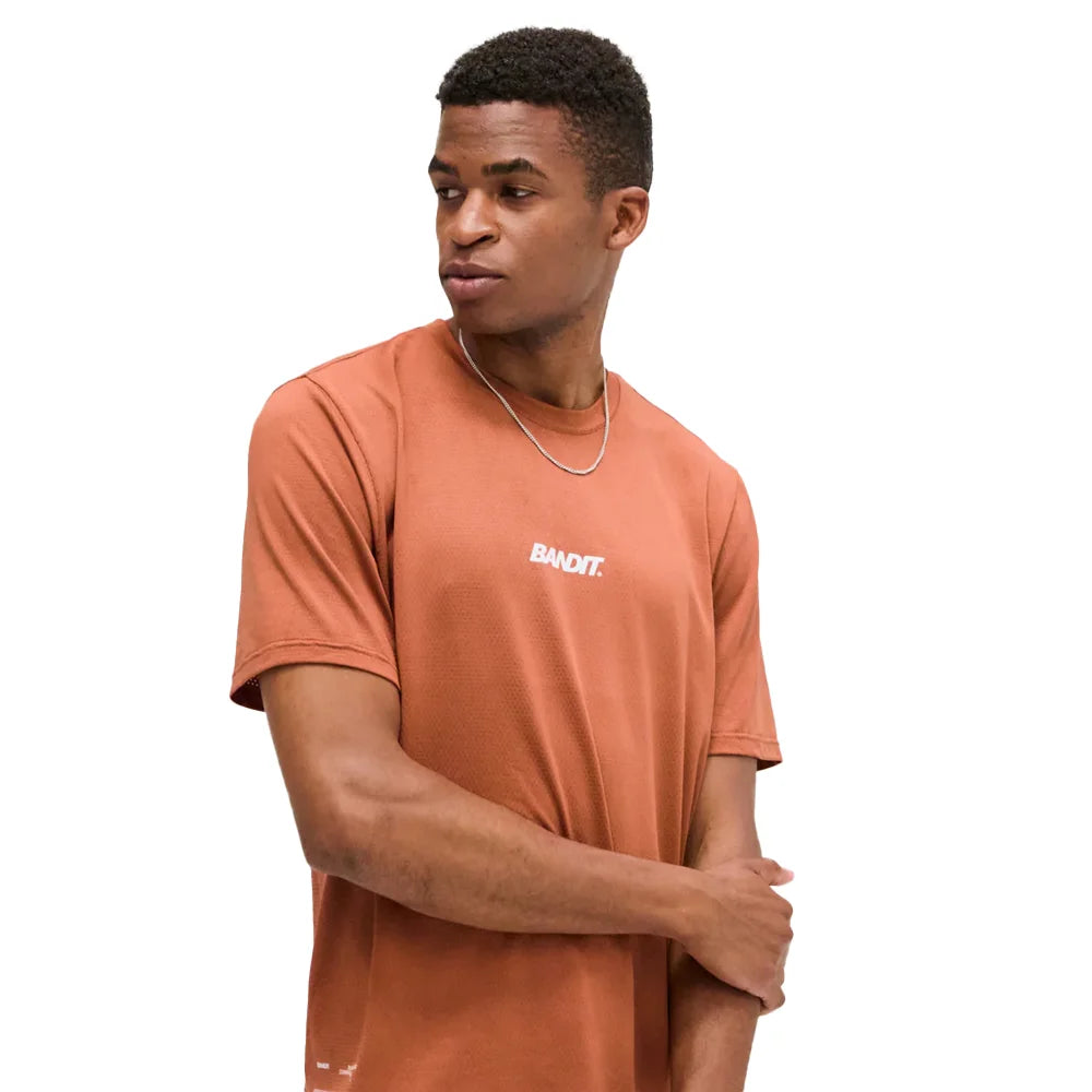 Men's Micromesh Relaxed Tee - Rust