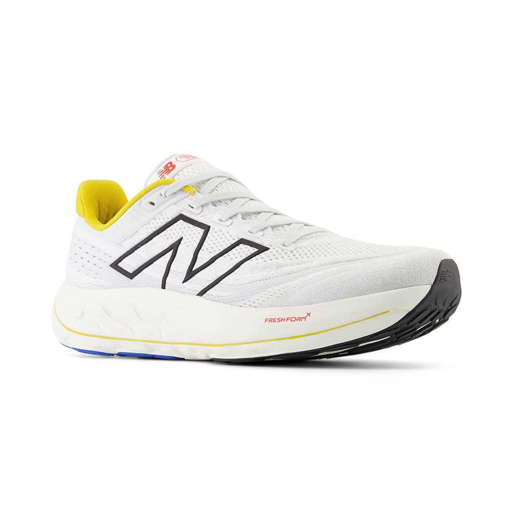 Men's Fresh Foam X Vongo v6 Running Shoe - White/Ginger Lemon - Regular (D)