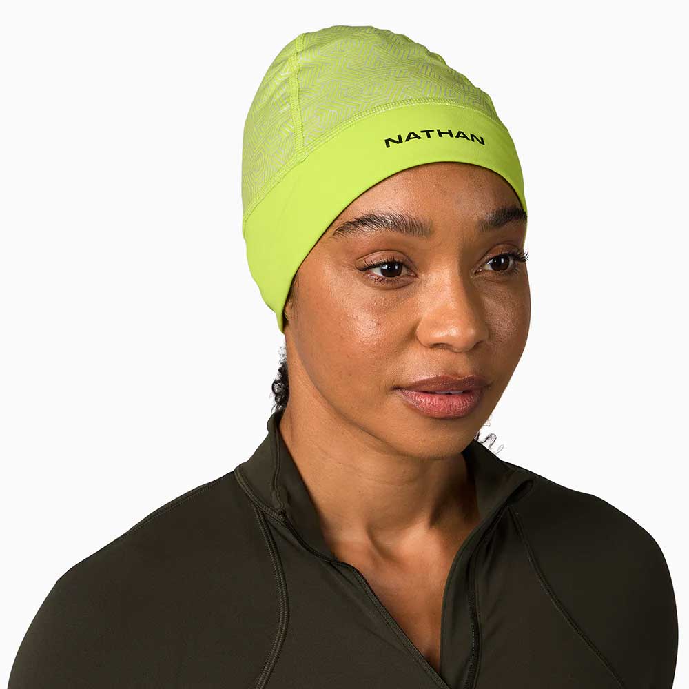 HyperNight Reflective Beanie 2.0 - Hi Vis Yellow/Hex Print