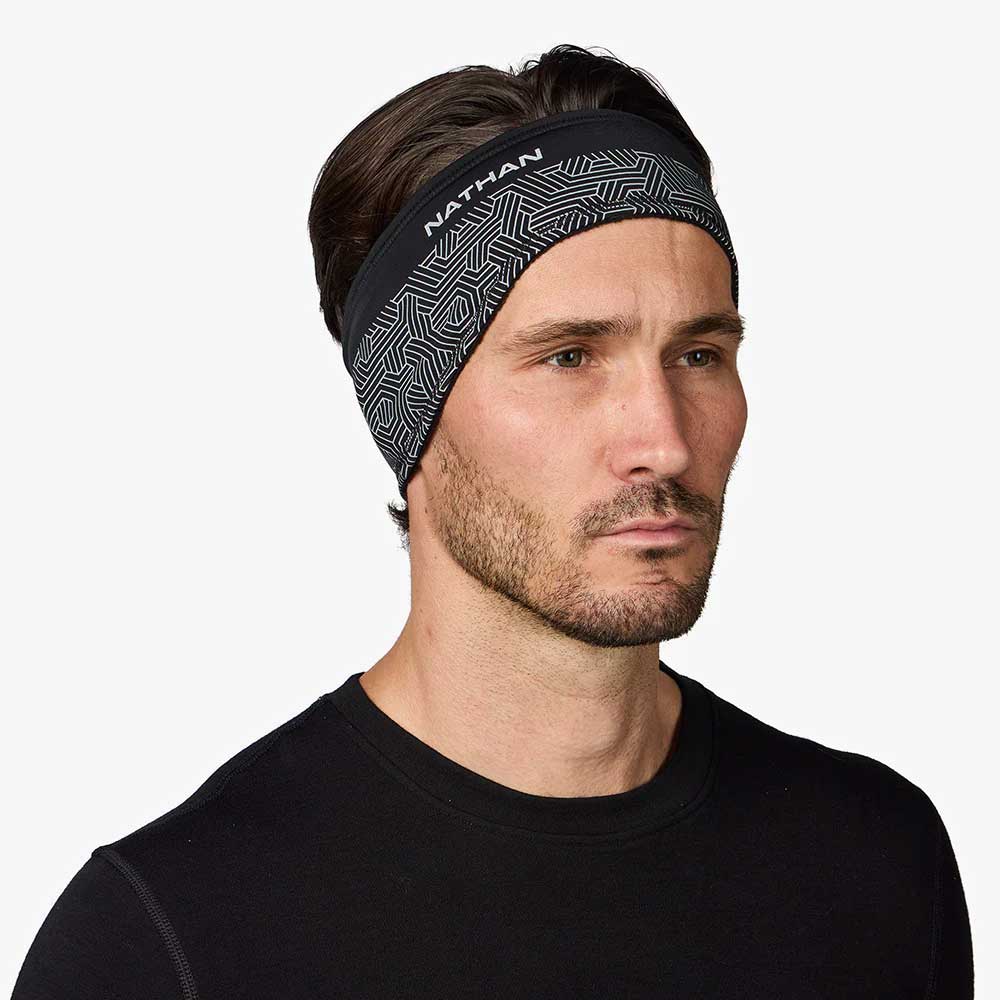 HyperNight Reflective Headband 2.0 - Black/Hex Print