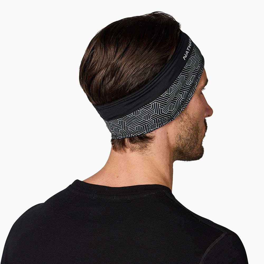 HyperNight Reflective Headband 2.0 - Black/Hex Print