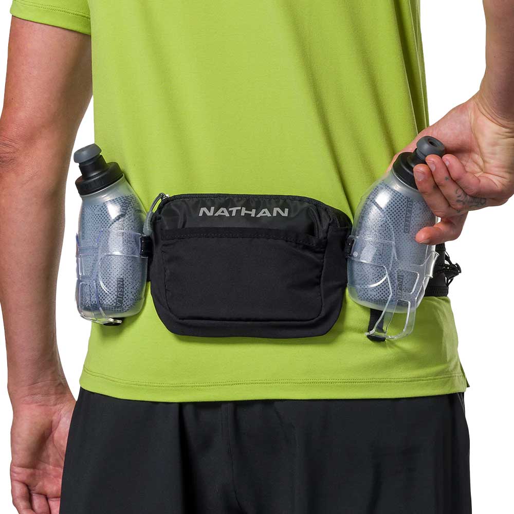 Trail Mix Plus Insulated 3.0 20oz Hydration Belt - Black/Reflective Silver
