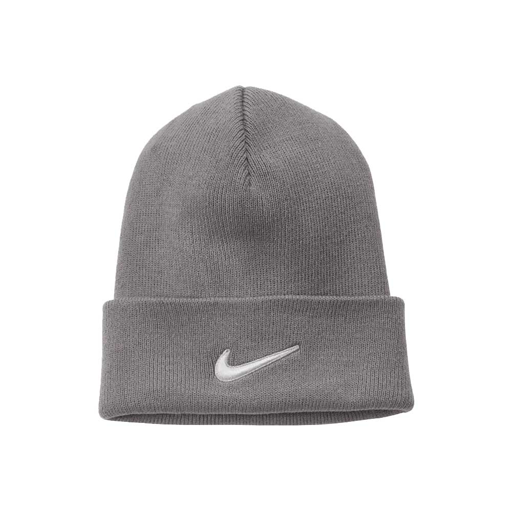 Nike Cuffed Beanie - Medium Grey/White