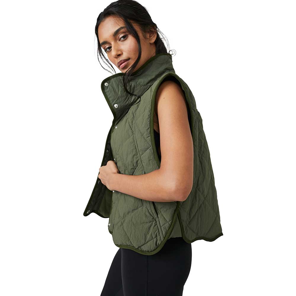 Women's Quinn Quilted Puffer Vest - Everglades