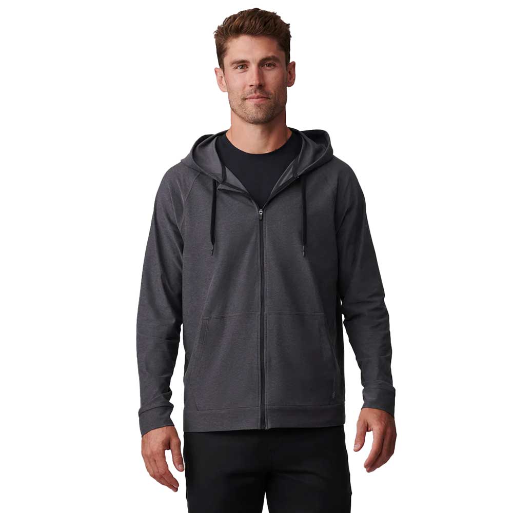 Men's OOO Full Zip Hoodie - Asphalt Heather