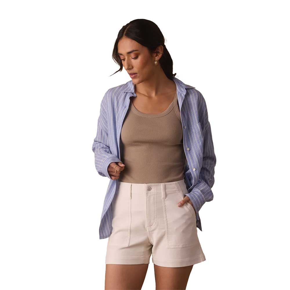 Women's Freshwater Overshirt - Sorrento Stripe