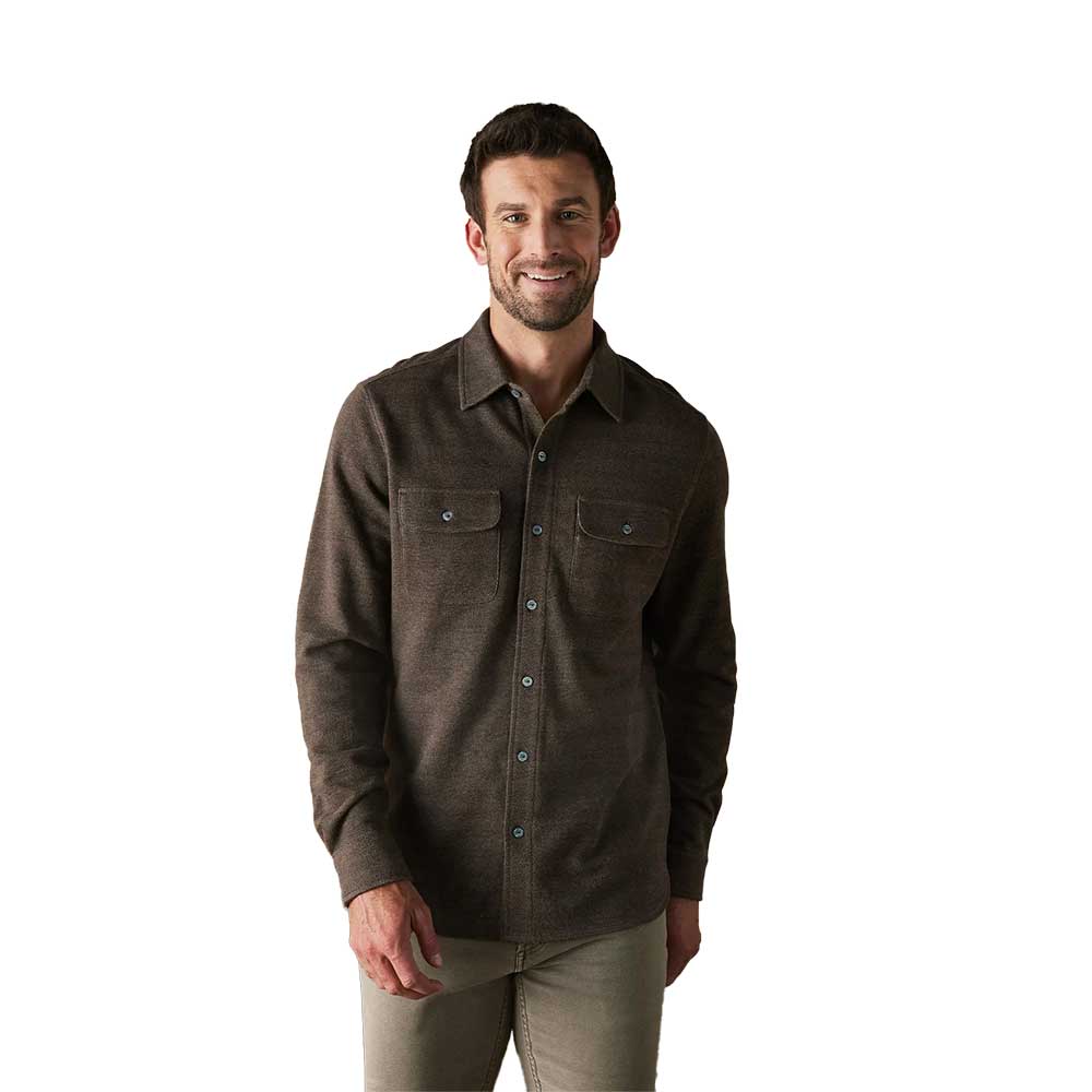Men's Textured Knit Shirt - Java