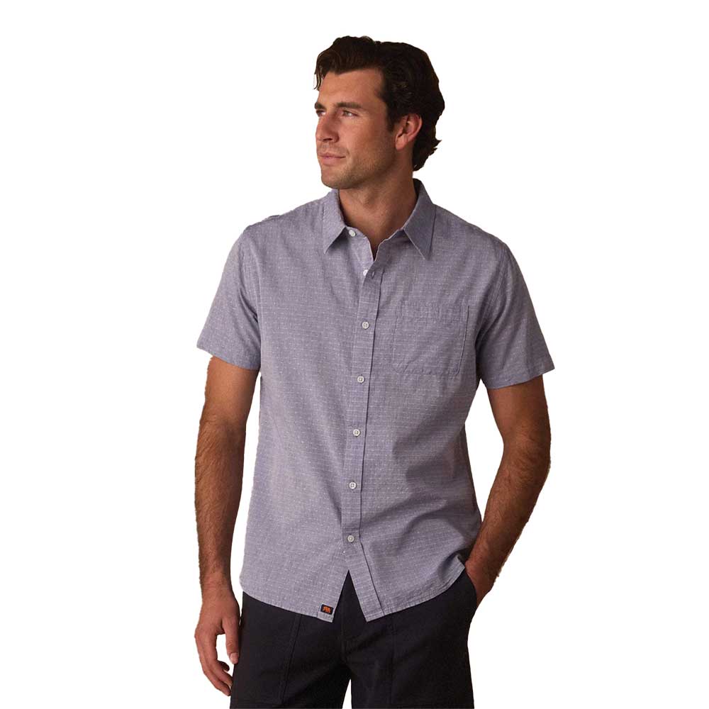 Men's Freshwater Button Up Shirt - Blue Dobby
