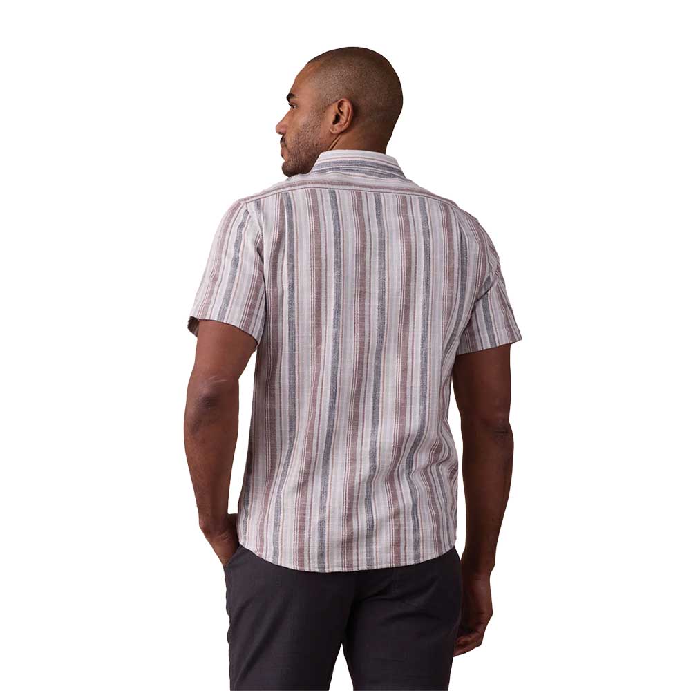 Men's Freshwater Button Up Shirt - Misty Harbor Stripe