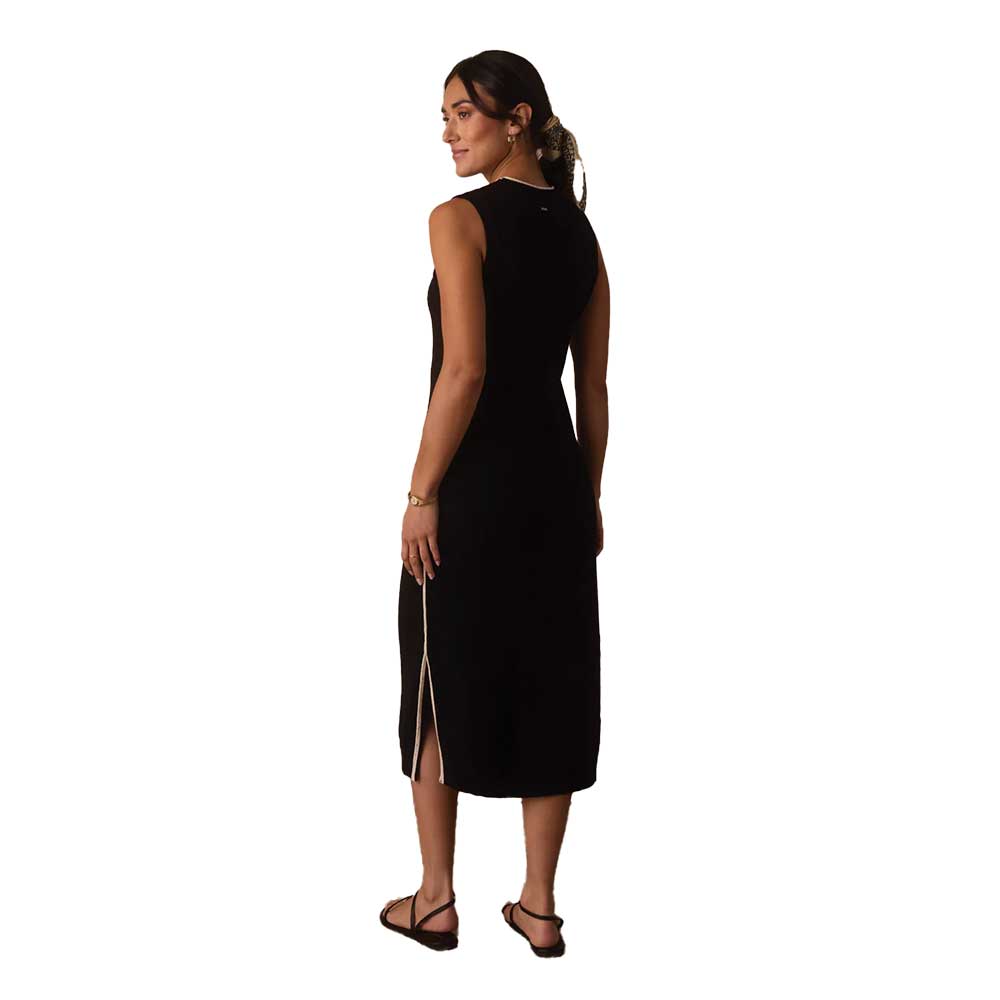 Women's Lucia Knit Midi Dress - Black/Cream