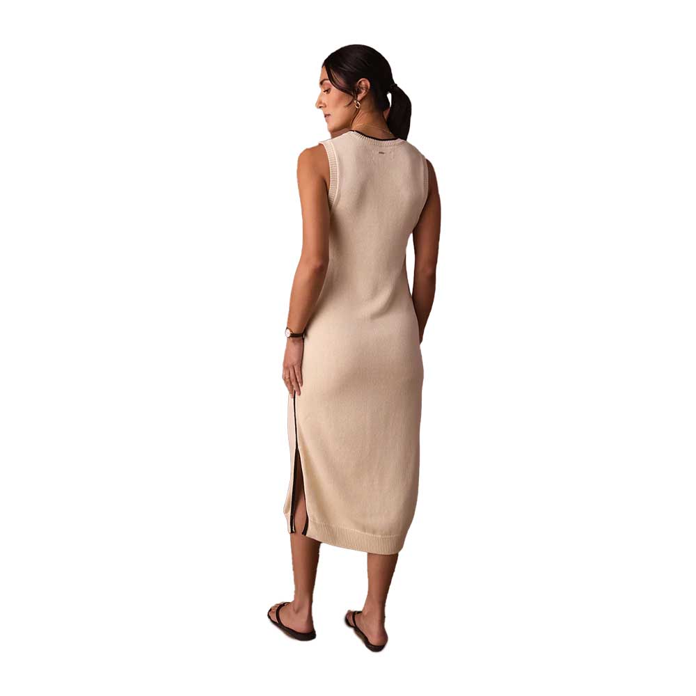 Women's Lucia Knit Midi Dress - Cream/Black
