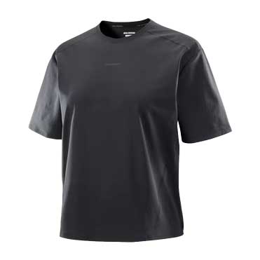 Women's Trackline Short Sleeve Tee - Deep Black