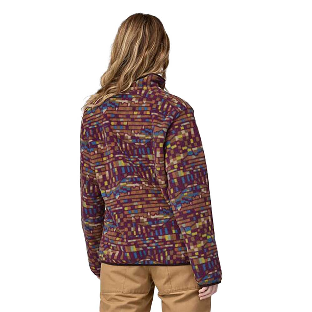 Women's Lightweight Synchilla Snap-T Pullover - Fitz Roy Patchwork: Night Plum