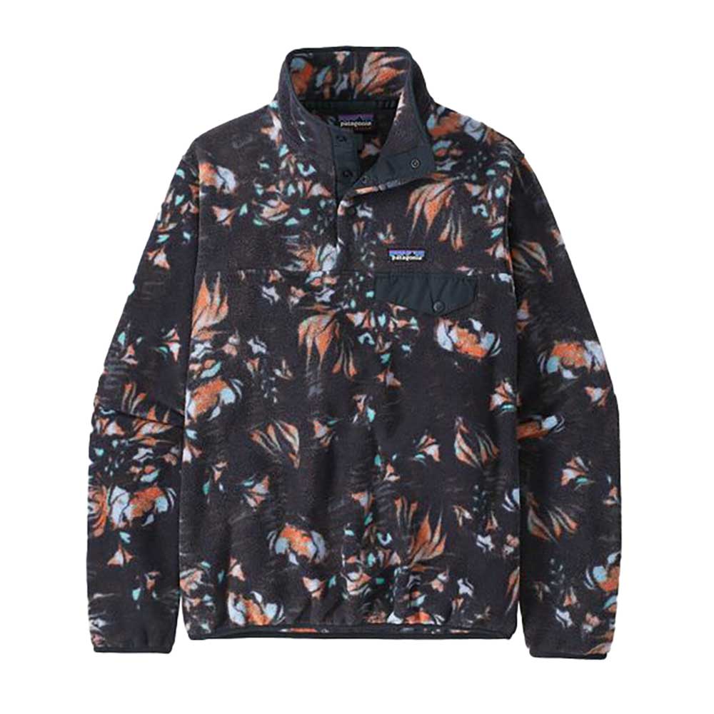 Women's Lightweight Synchilla Snap-T Pullover - Swirl Floral: Pitch Blue
