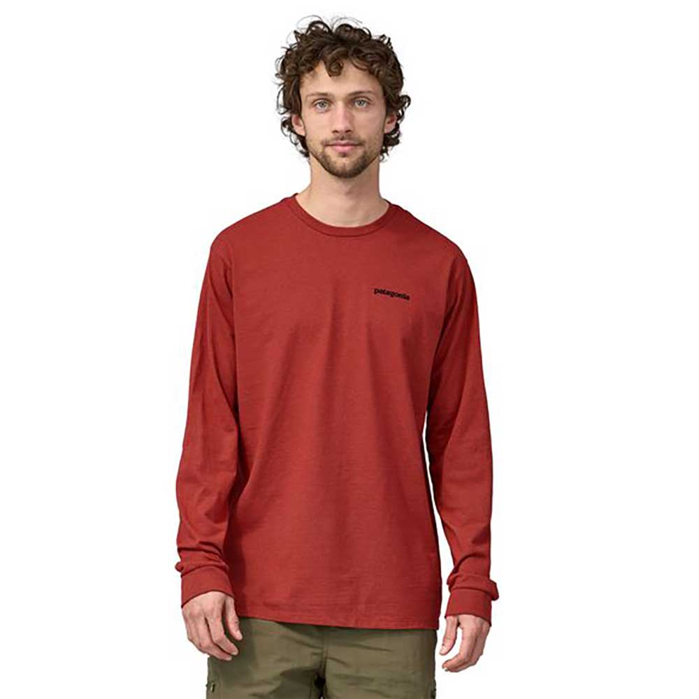 Men's Long-Sleeved P-6 Logo Responsibili-Tee - Burl Red