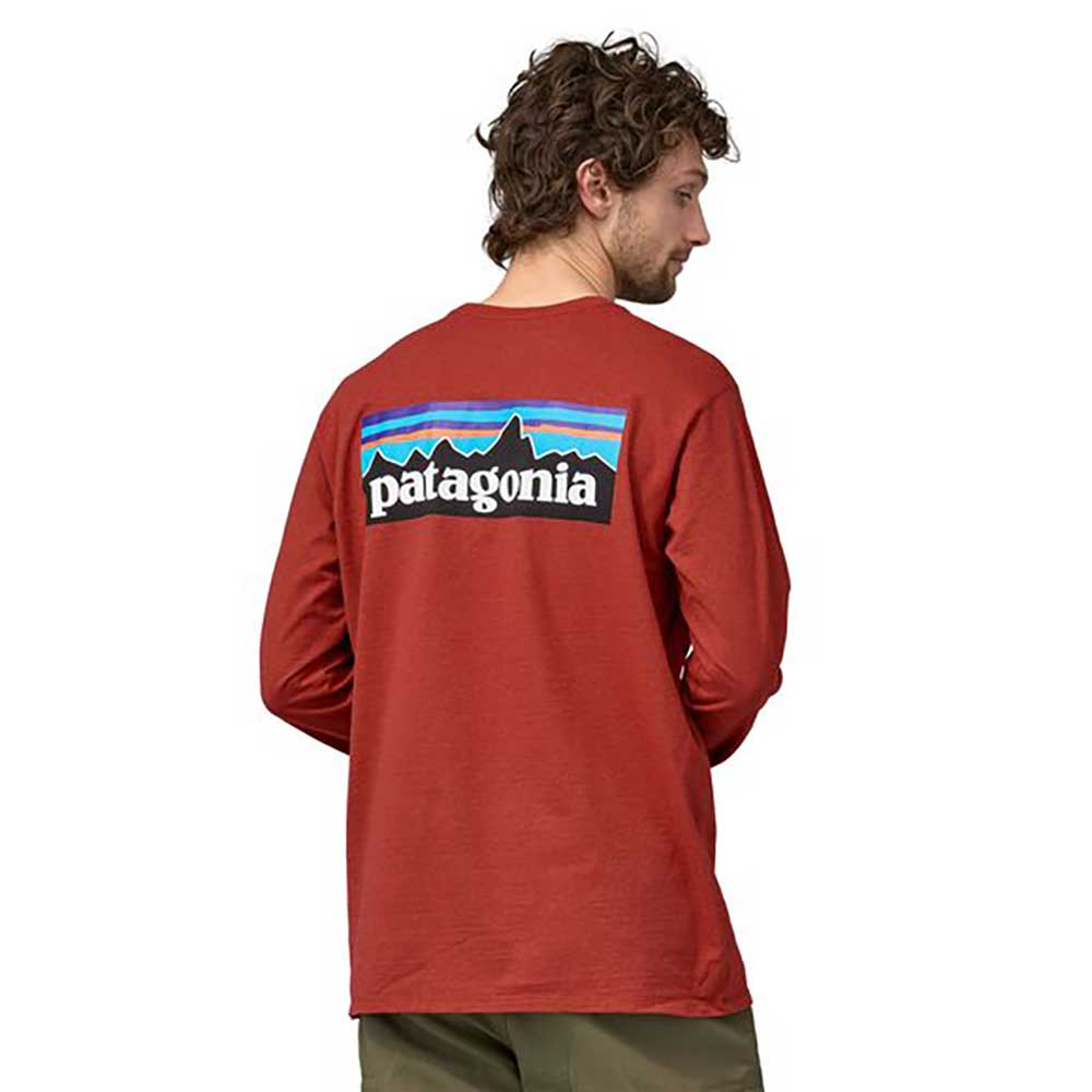 Men's Long-Sleeved P-6 Logo Responsibili-Tee - Burl Red