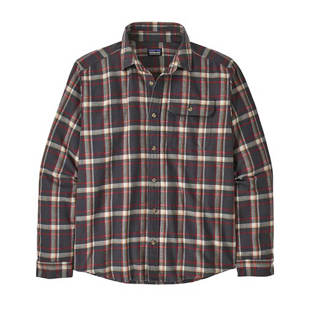 Men's Cotton in Conversion Lightweight Fjord Flannel Shirt - Major: Ink Black