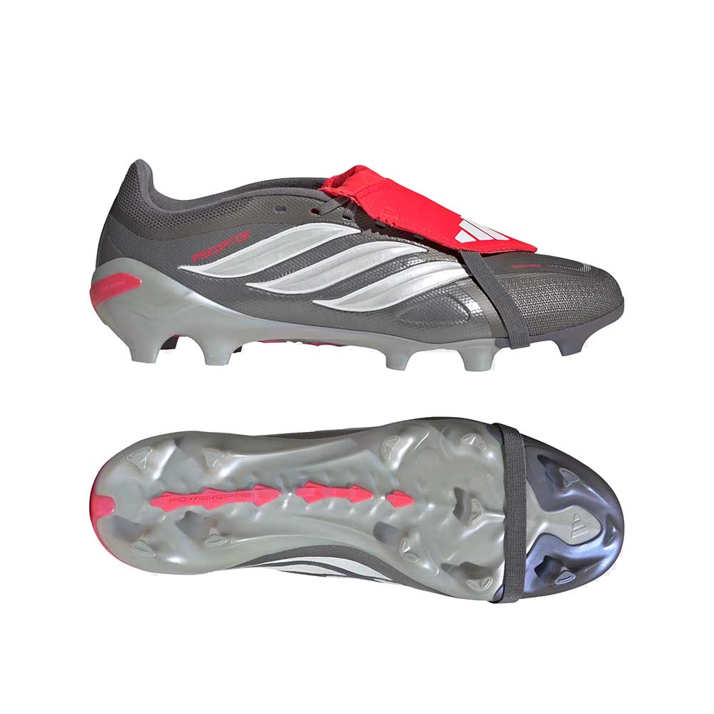 Predator League FT FG Soccer Cleat - Iron Mt/Zero Mt/Lucid Red - Regular (D)