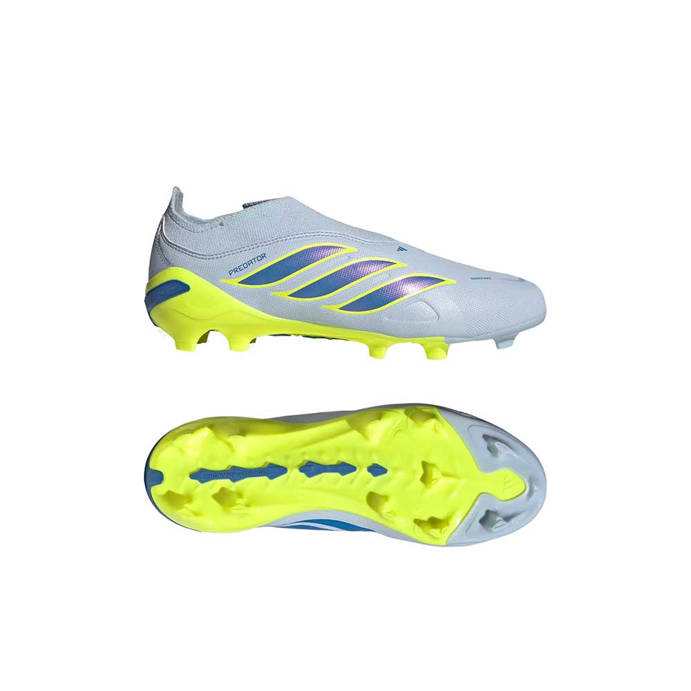 JR Predator League LL FG Soccer Cleat - Crsk/Ray Blue/Tesoye - Regular (D)