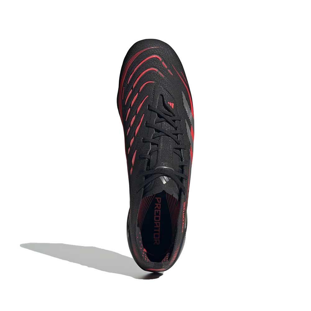 Men's Predator Elite FG Soccer Cleat - Core Black/Grey Four/Lucid Red - Regular (D)