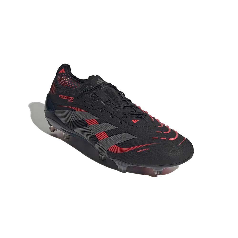 Men's Predator Elite FG Soccer Cleat - Core Black/Grey Four/Lucid Red - Regular (D)