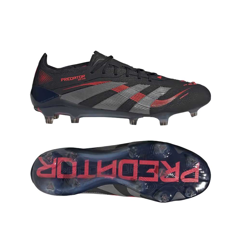 Men's Predator Elite FG Soccer Cleat - Core Black/Grey Four/Lucid Red - Regular (D)