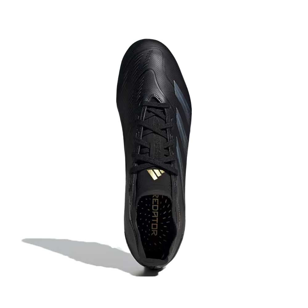 Predator League FG Soccer Cleats - Core Black/Carbon/Gold Metallic - Regular (D)