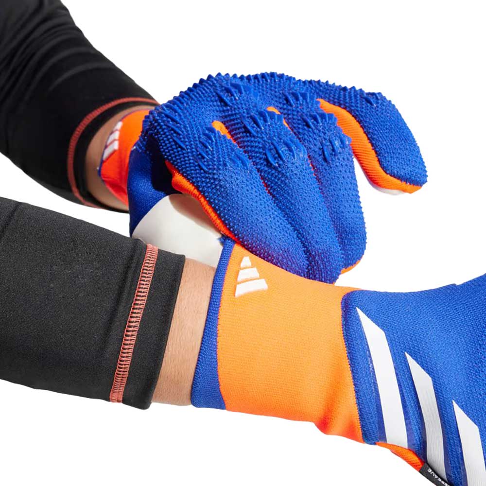 Predator GL Pro Fingersave Goalkeeper Glove - Lucid Blue/Solar Red/White