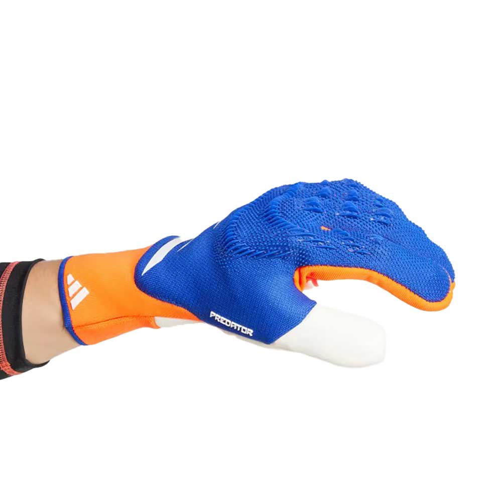 Predator GL Pro Fingersave Goalkeeper Glove - Lucid Blue/Solar Red/White