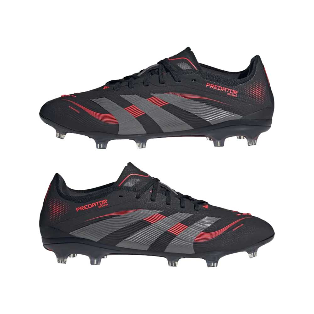 Men's Predator Pro FG Soccer Cleats - Core Black/Grey Four/Lucid Red - Regular (D)