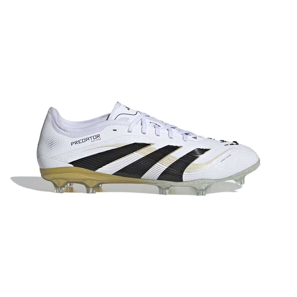 Predator Pro FG Soccer Shoe Cloud White/Core Black/Gold Metallic Regular (D)