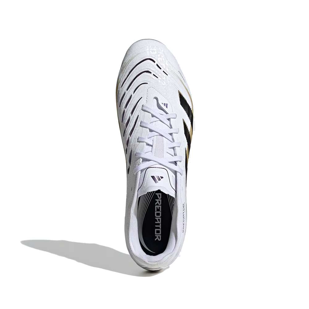 Predator Pro FG Soccer Shoe - Cloud White/Core Black/Gold Metallic - Regular (D)