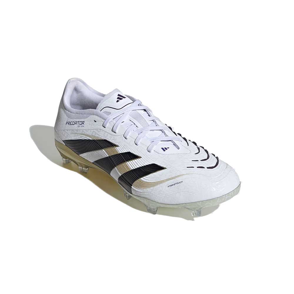 Predator Pro FG Soccer Shoe - Cloud White/Core Black/Gold Metallic - Regular (D)
