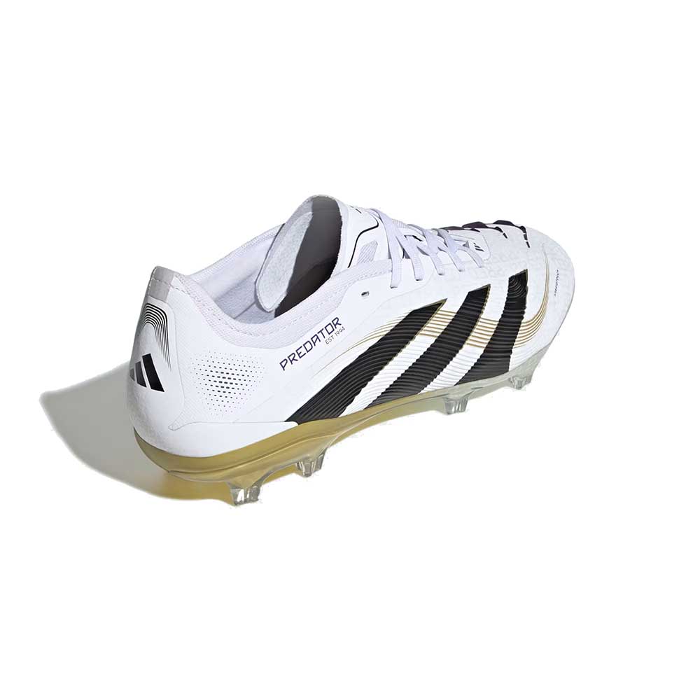 Predator Pro FG Soccer Shoe - Cloud White/Core Black/Gold Metallic - Regular (D)